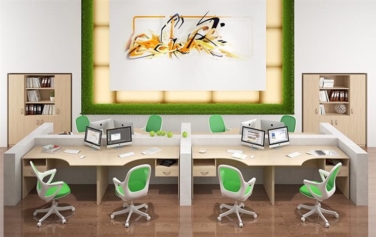 Офисный набор мебели SIMPLE с эргономичными столами и тумбами в Рязани - изображение 6